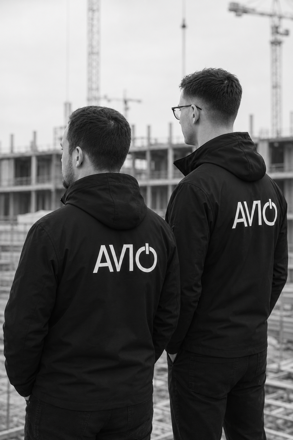 Andre und Domenic auf der Baustelle – AVIO Digital